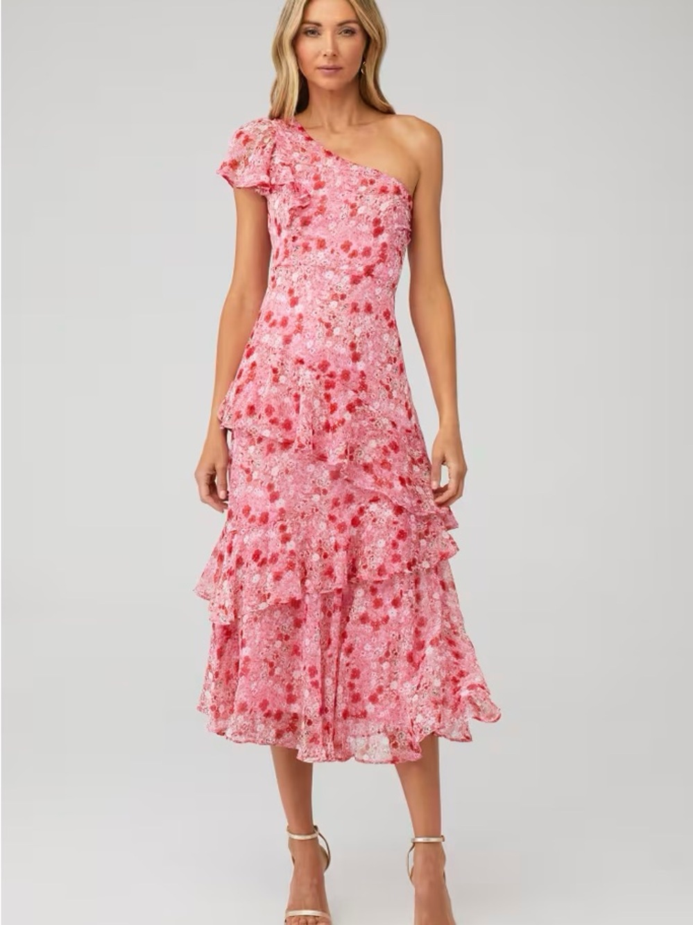 Astr Victoriana One-Shoulder Dress